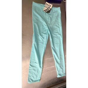 VTG Body Image Aqua Turquoise Leggings Pants Medium NWT 80s 90s Deadstock